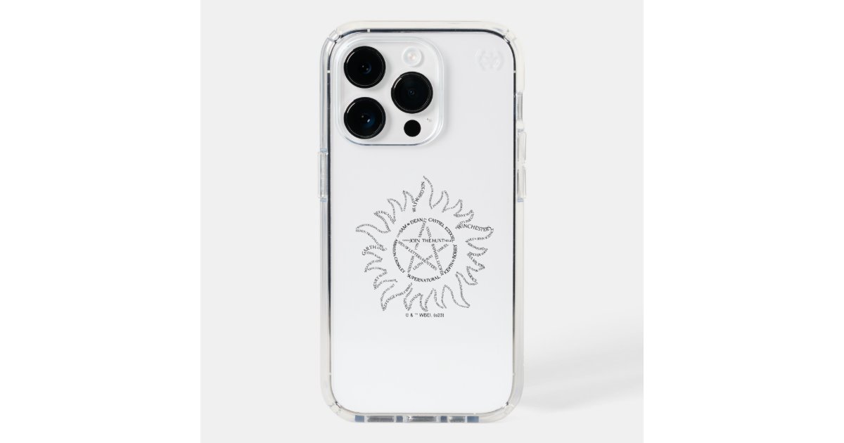 Supernatural Typography Pentagram Speck iPhone Case | Zazzle