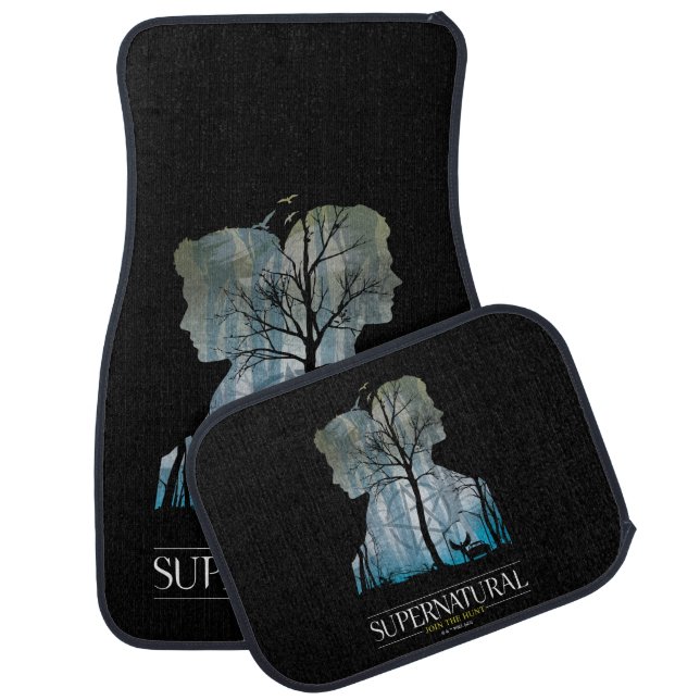Supernatural Winchester Bros Forest Graphic Car Floor Mat (Set)