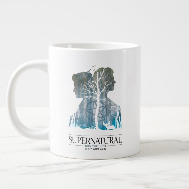 Supernatural Winchester Bros Forest Graphic Giant Coffee Mug (Left)