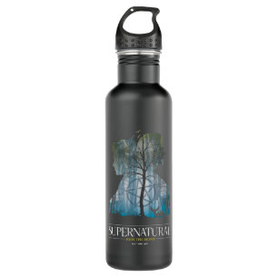 Supernatural Winchester Bros Forest Graphic Stainless Steel Water Bottle
