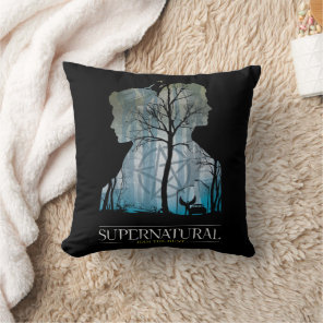 Supernatural Winchester Bros Forest Graphic Throw Pillow