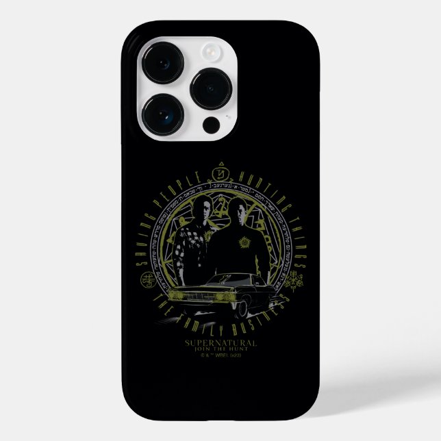 Supernatural Winchester Brothers Family Business Case-Mate iPhone Case (Back)