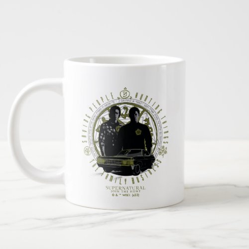 Supernatural Winchester Brothers Family Business Giant Coffee Mug