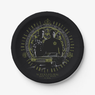 Supernatural Winchester Brothers Family Business Paper Plates