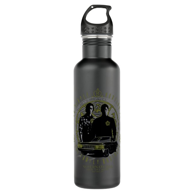 Supernatural Winchester Brothers Family Business Stainless Steel Water Bottle (Front)