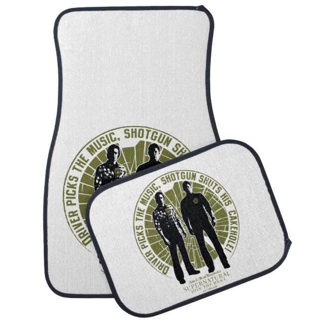 Supernatural Winchester Brothers "Shotgun" Car Floor Mat (Set)