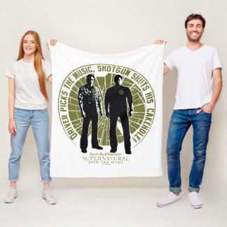 Supernatural Winchester Brothers "Shotgun" Fleece Blanket