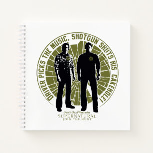 Supernatural Winchester Brothers "Shotgun" Notebook