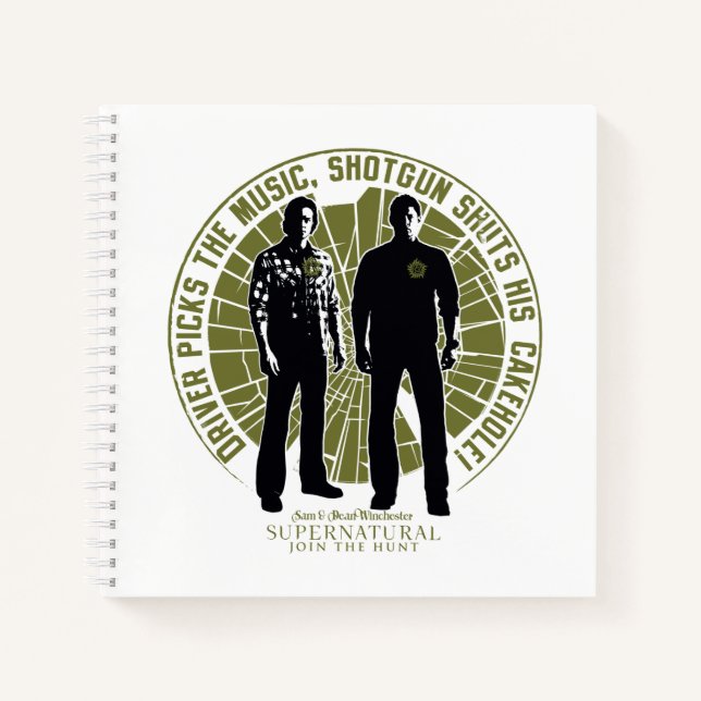 Supernatural Winchester Brothers "Shotgun" Notebook (Front)