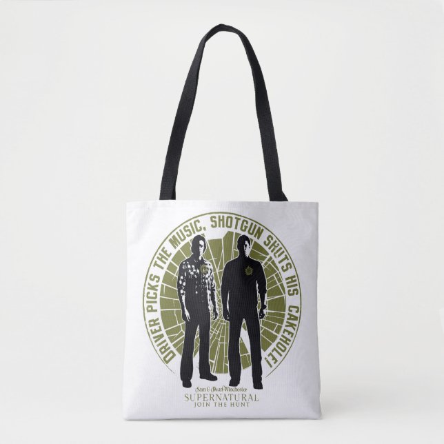 Supernatural Winchester Brothers "Shotgun" Tote Bag (Front)