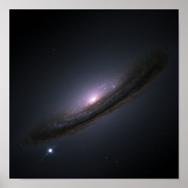 Supernova 1994D disk galaxy NASA Poster (Front)