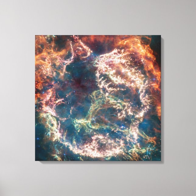 Supernova Remnant Cassiopeia A. Canvas Print (Front)