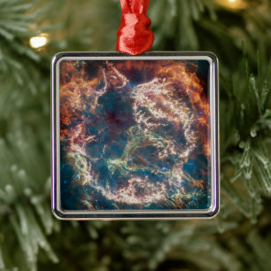 Supernova Remnant Cassiopeia A. Metal Ornament