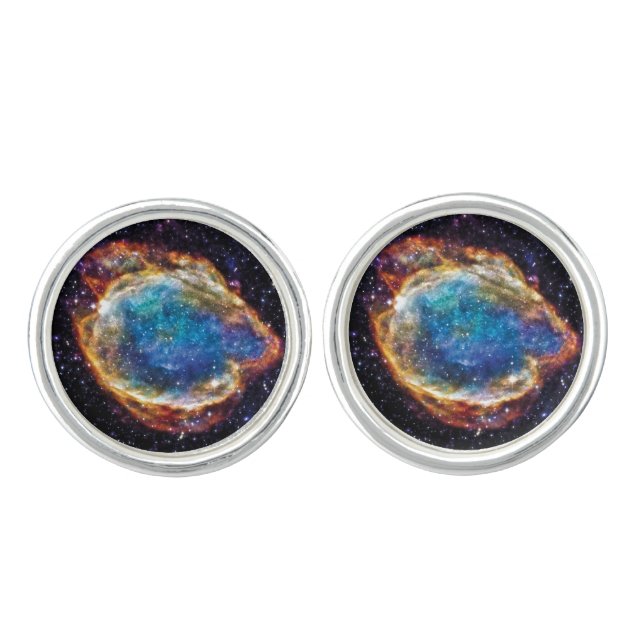 Supernova Remnant G299.2-2.9 NASA Space Photo Cufflinks (Front)