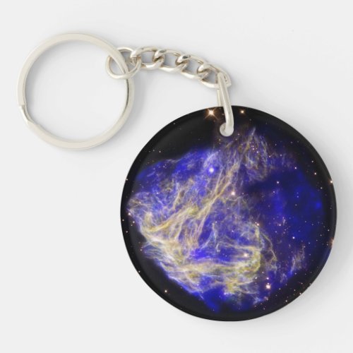 Supernova Remnant N49 Keychain