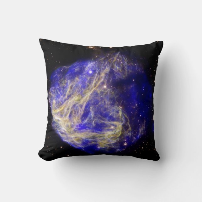 Supernova Remnant N49 Throw Pillow (Front)