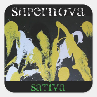 SUPERNOVA SATIVA SQUARE STICKER