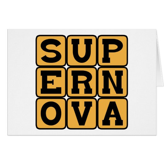 Supernova, Stellar Explosion Cards (Front Horizontal)