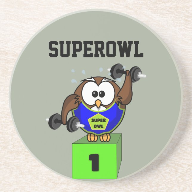 SuperOwl Drink Coaster (Front)