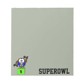 Superowl Notepad by just_owls at Zazzle