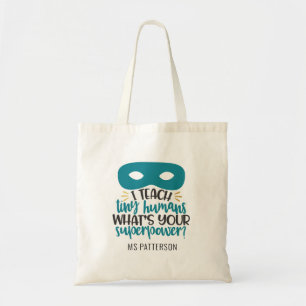 Superpower Fun Teacher's Personalized Tote Bag