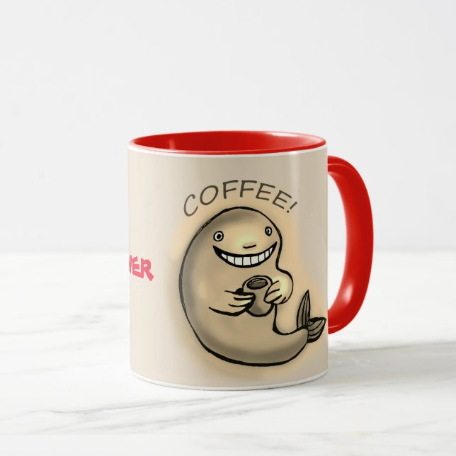 superpower of the Coffee whale Mug (Front Right)