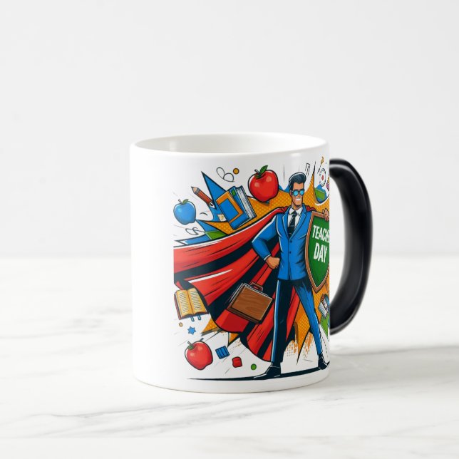 Superpower Teacher Mug Fun Teacher’s Day Gift Idea (Front Right)