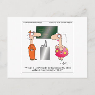 SUPERSIZE ME Postcard by April McCallum