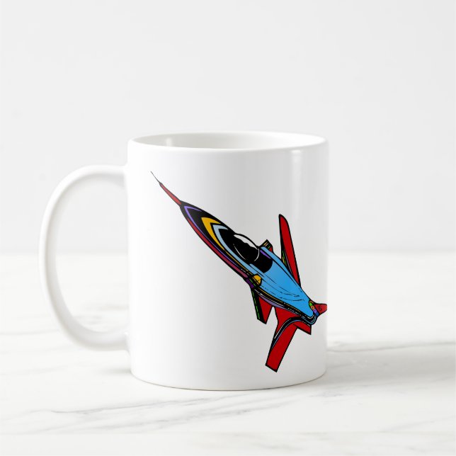 Supersonic Airforce Jet-Fighter Design for Pilots Coffee Mug (Left)