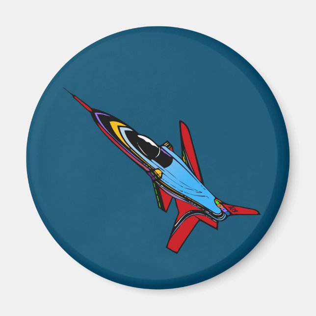 Supersonic Airforce Jet-Fighter Design for Pilots Magnet (Front)