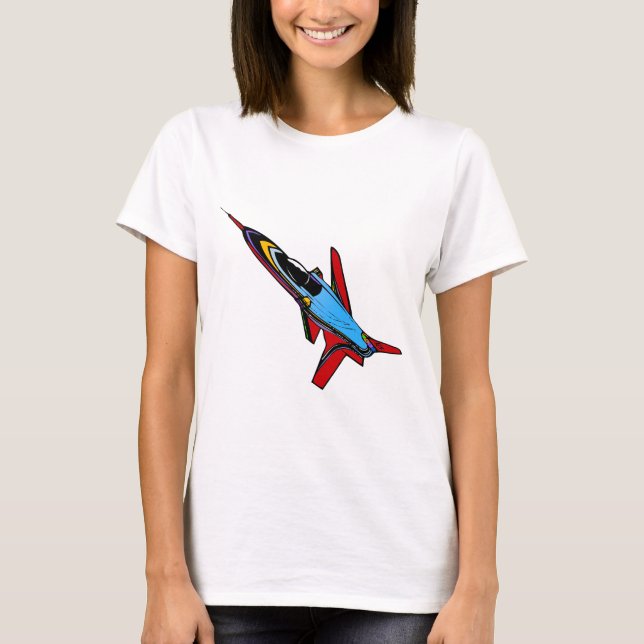 Supersonic Airforce Jet-Fighter Design for Pilots T-Shirt (Front)
