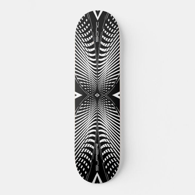 Supersonic Black Skateboard (Front)