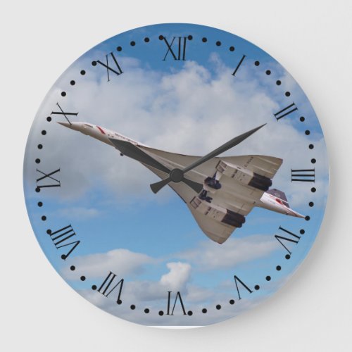 Supersonic Concorde G_BOAB_2 Large Clock