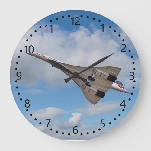 Supersonic Concorde G_BOAB_4 Large Clock