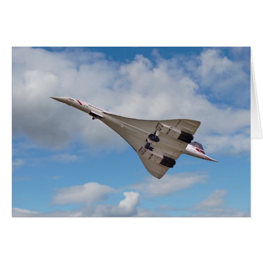 Supersonic Concorde G-BOAB Cards (Front Horizontal)