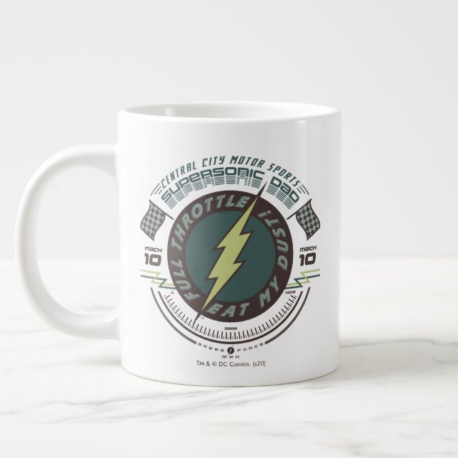 Supersonic Dad - Central City Motor Sports Giant Coffee Mug (Left)
