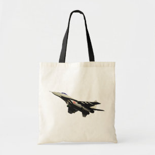 Supersonic Fighter Jet Military Aircraft Tote Bag