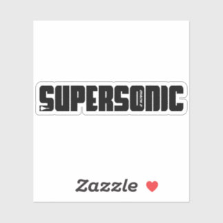 Supersonic Jet Aircraft Sticker