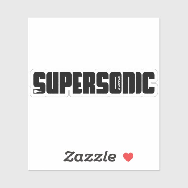 Supersonic Jet Aircraft Sticker (Sheet)