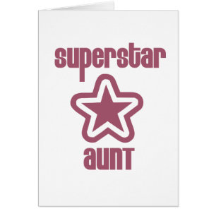 Superstar Aunt Cards