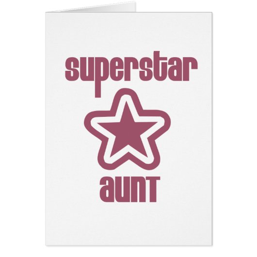 Superstar Aunt Cards (Front)