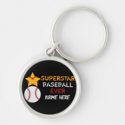 Superstar baseball keychain