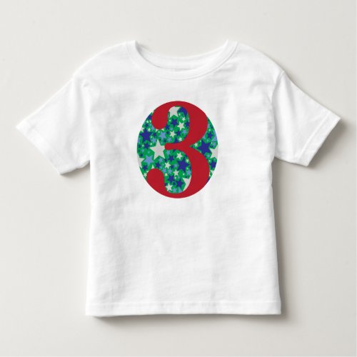 Superstar bluegreen 3 toddler t_shirt