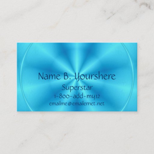 Customizable Superstar Blueberry Color Business Card