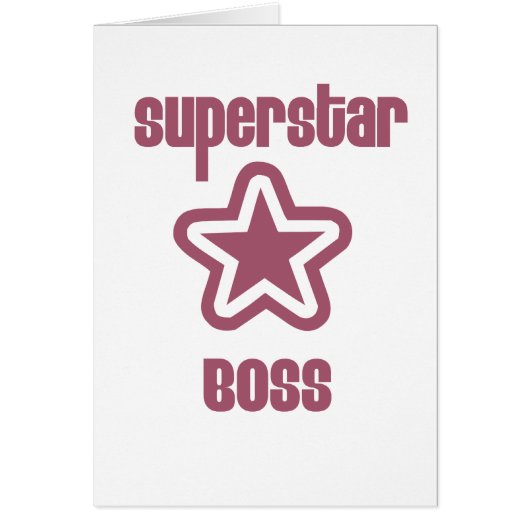 Superstar Boss Cards (Front)