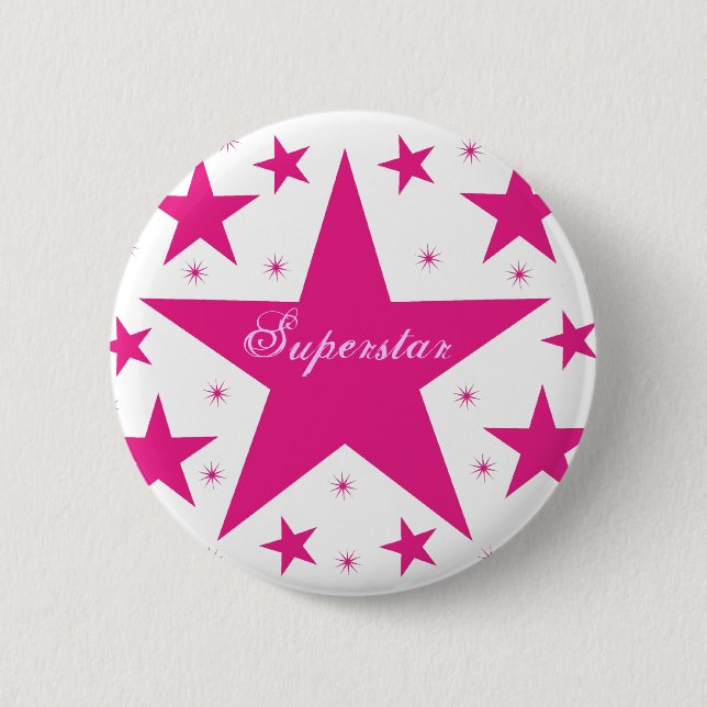 Superstar Button, Pink Button (Front)