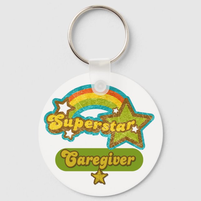 Superstar Caregiver Keychain (Front)
