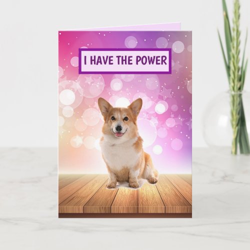 Superstar Corgi Get Well Card