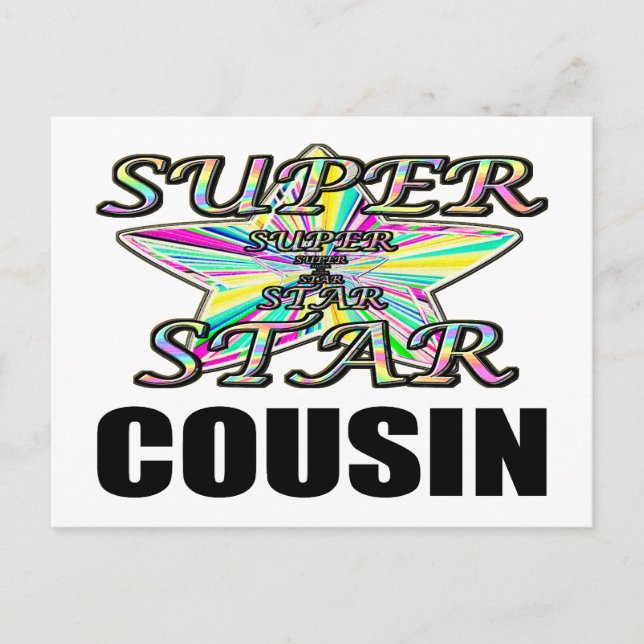 Superstar Cousin Postcard (Front)