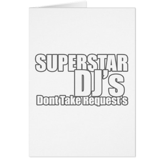 Superstar DJ Cards (Front)
